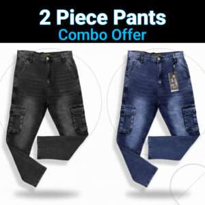 মিড ব্লু এবং শ্যাডোই গ্রে ডেনিম মোবাইল জিন্স প্যান্ট, ডাবল কম্বো অফার