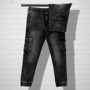 শ্যাডোই গ্রে ডেনিম কার্গো জিন্স প্যান্ট